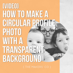 [VIDEO] How to make a circular profile photo with transparent background