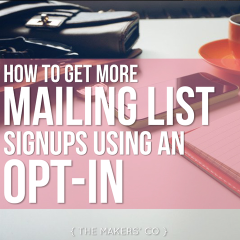 MAKERS TV Ep 13: How to get more mailing list signups using an opt-in