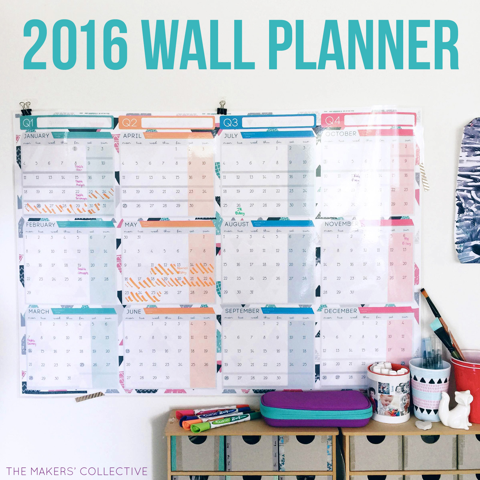 wall planner 2016