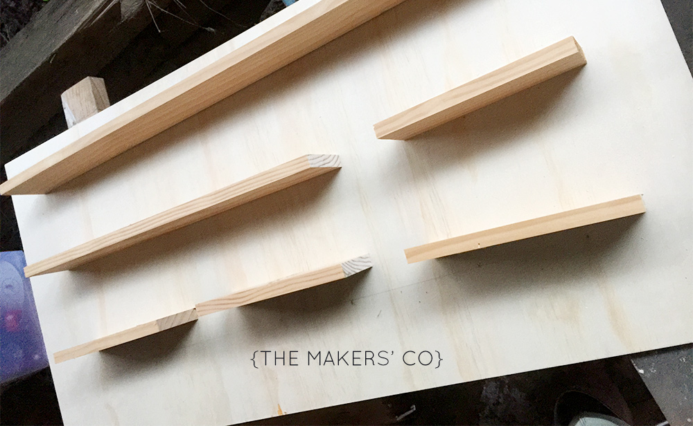 DIY market shelving display tools