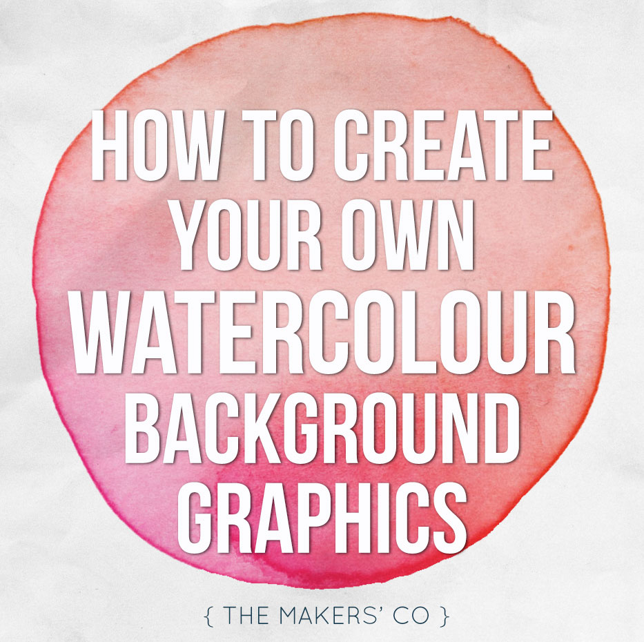 DIY watercolour graphics video tutorial