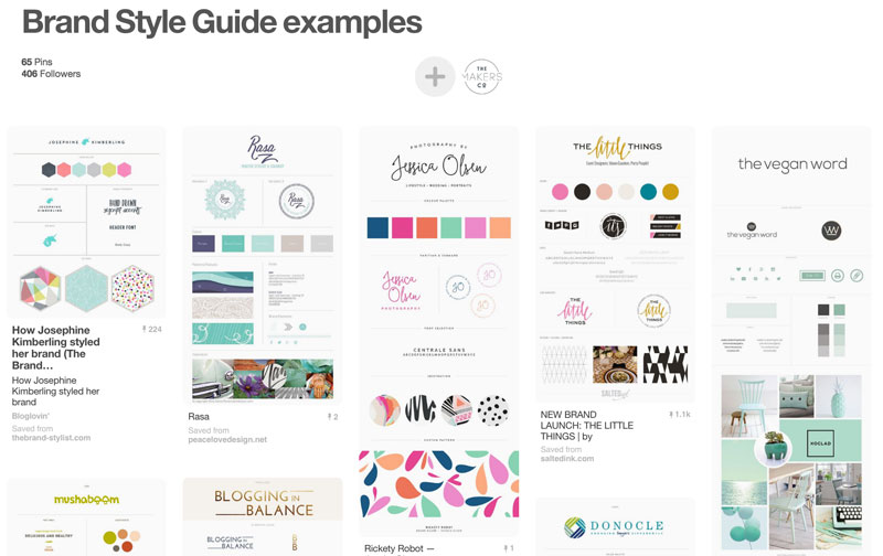 Create a brand style guide for your business.