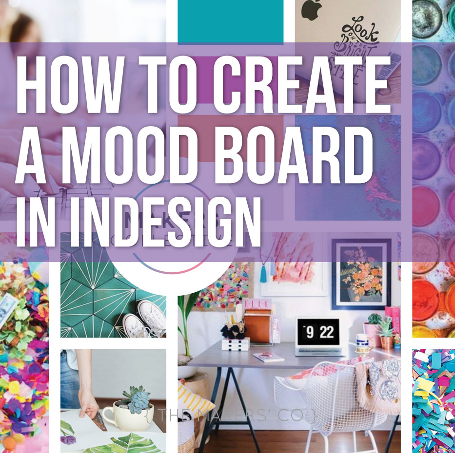 mood board template indesign